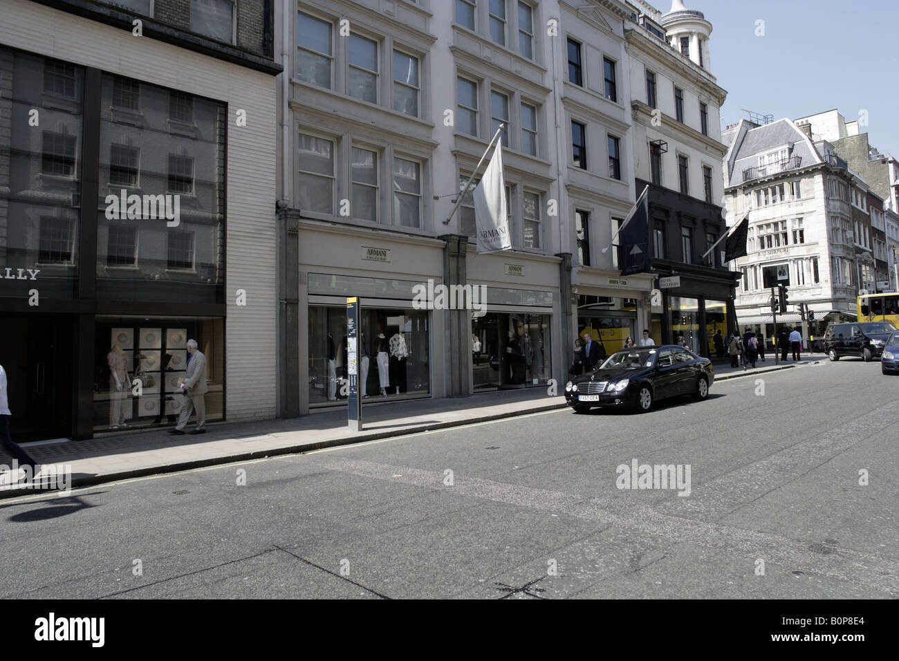 Bond Street Shop Armani collezioni Stock Photo