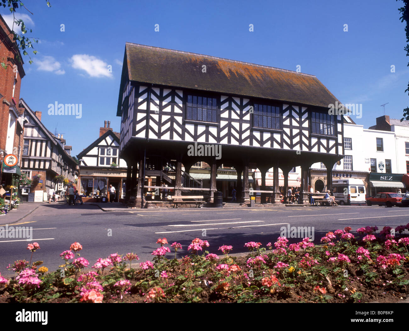 Ledbury - The old Market Hall Stock Photo