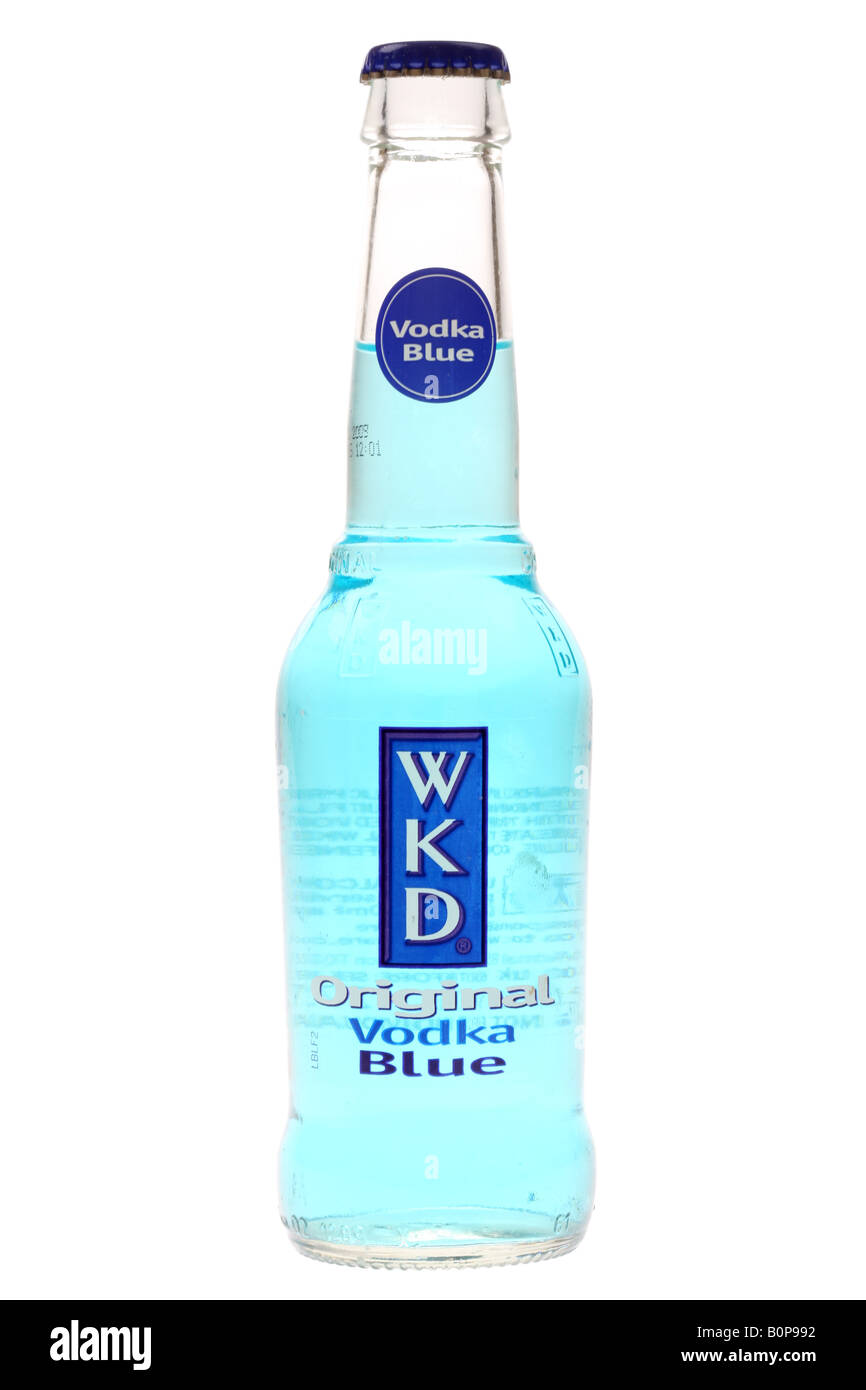 Blueberry Vodka Alcopop Stock Photo