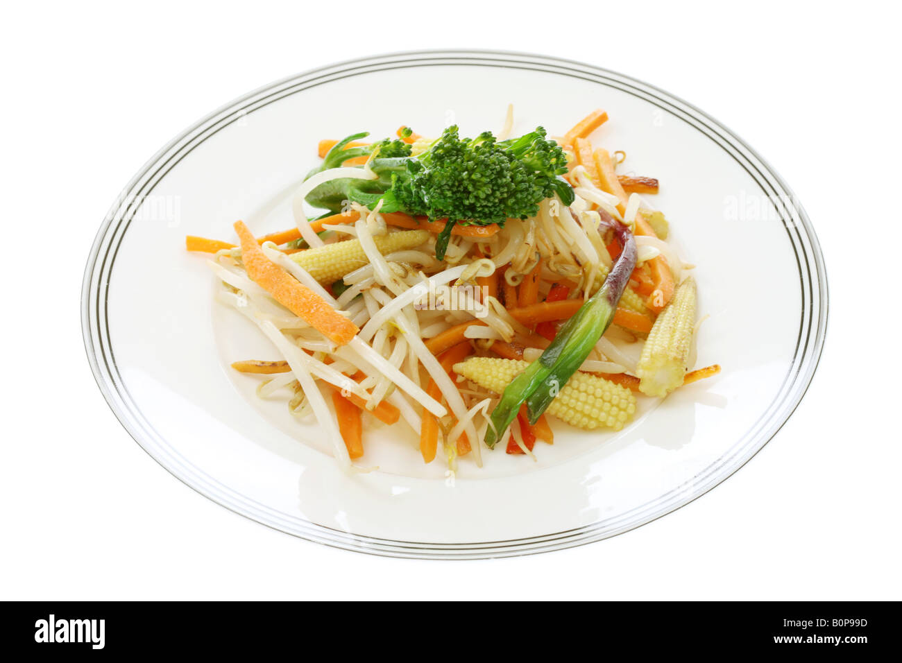 Noodle Stirfry Stock Photo