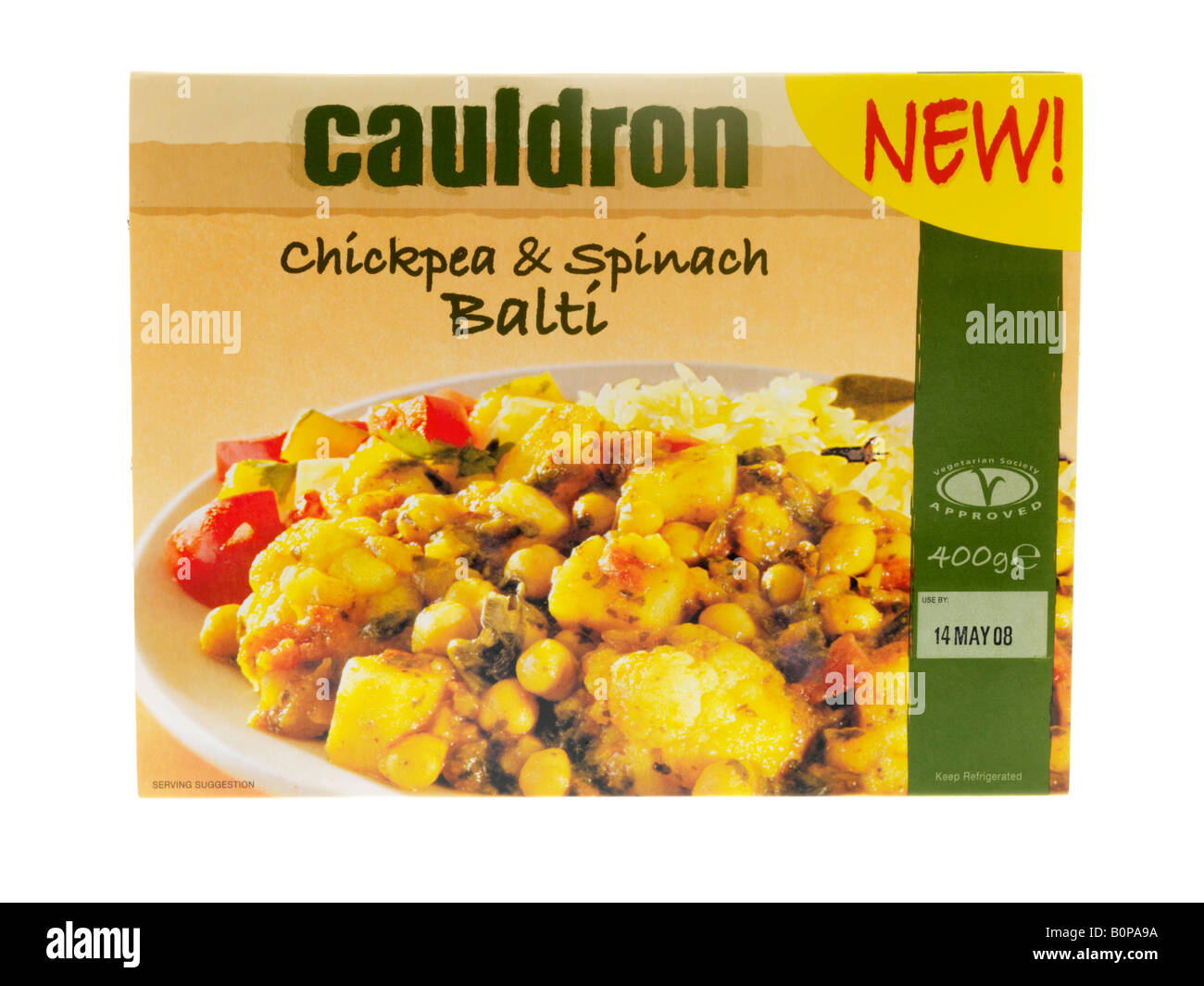 Packet of Chickpea and Spinach Balti Stock Photo Alamy