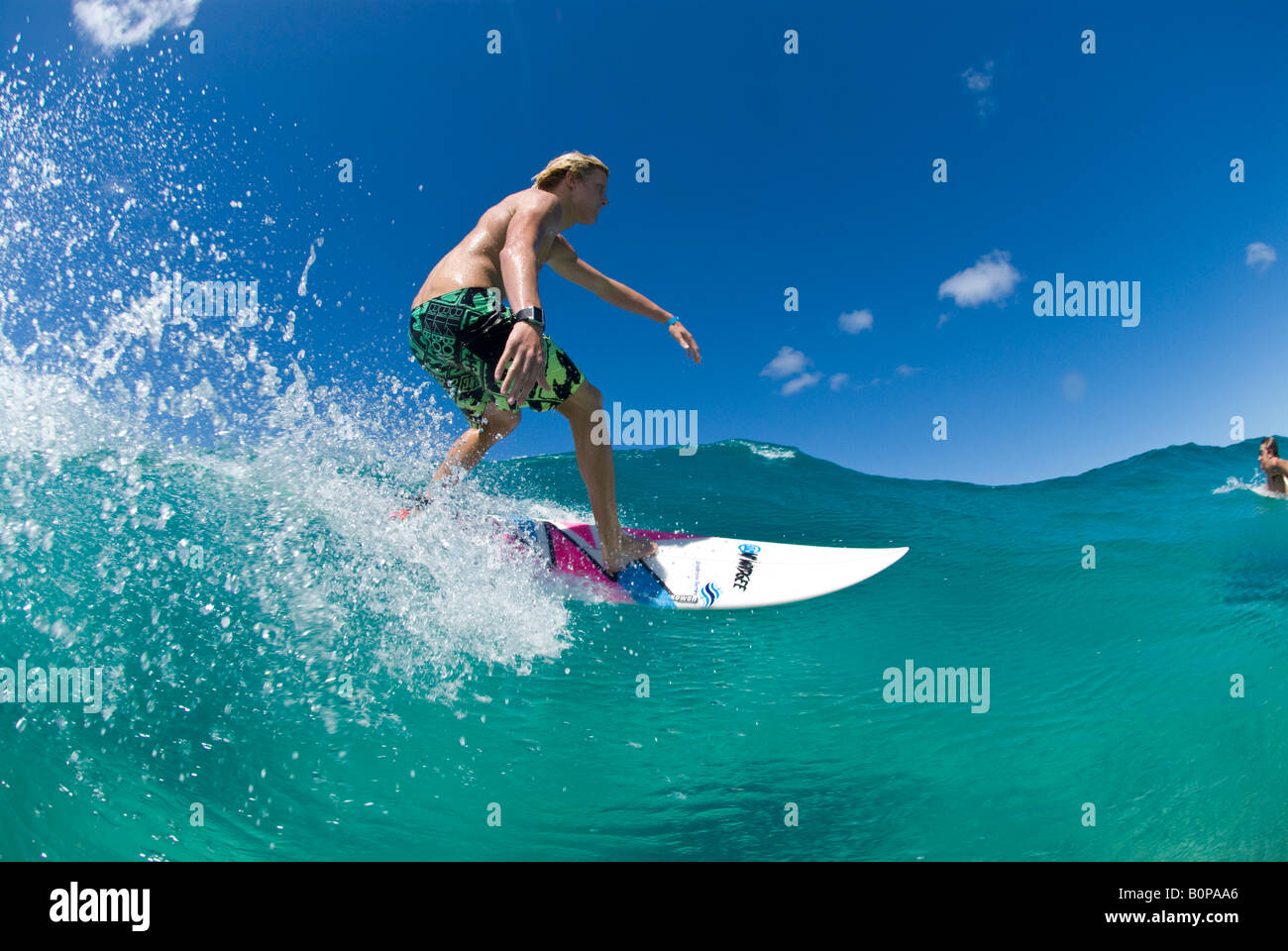 Surfing Queensland Australia Stock Photo Alamy