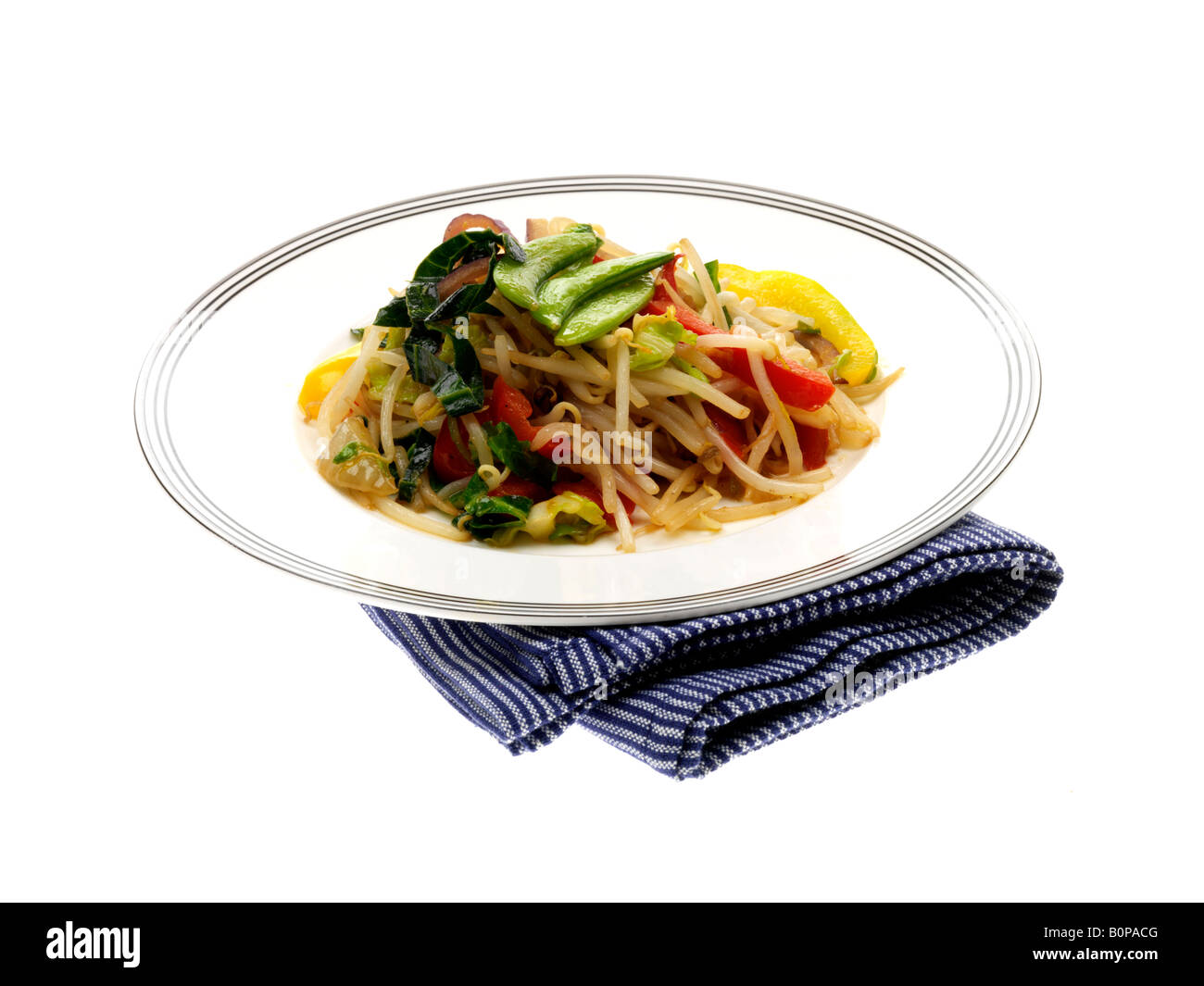 Stir Fried Vegetables with Soy Sauce Stock Photo - Alamy