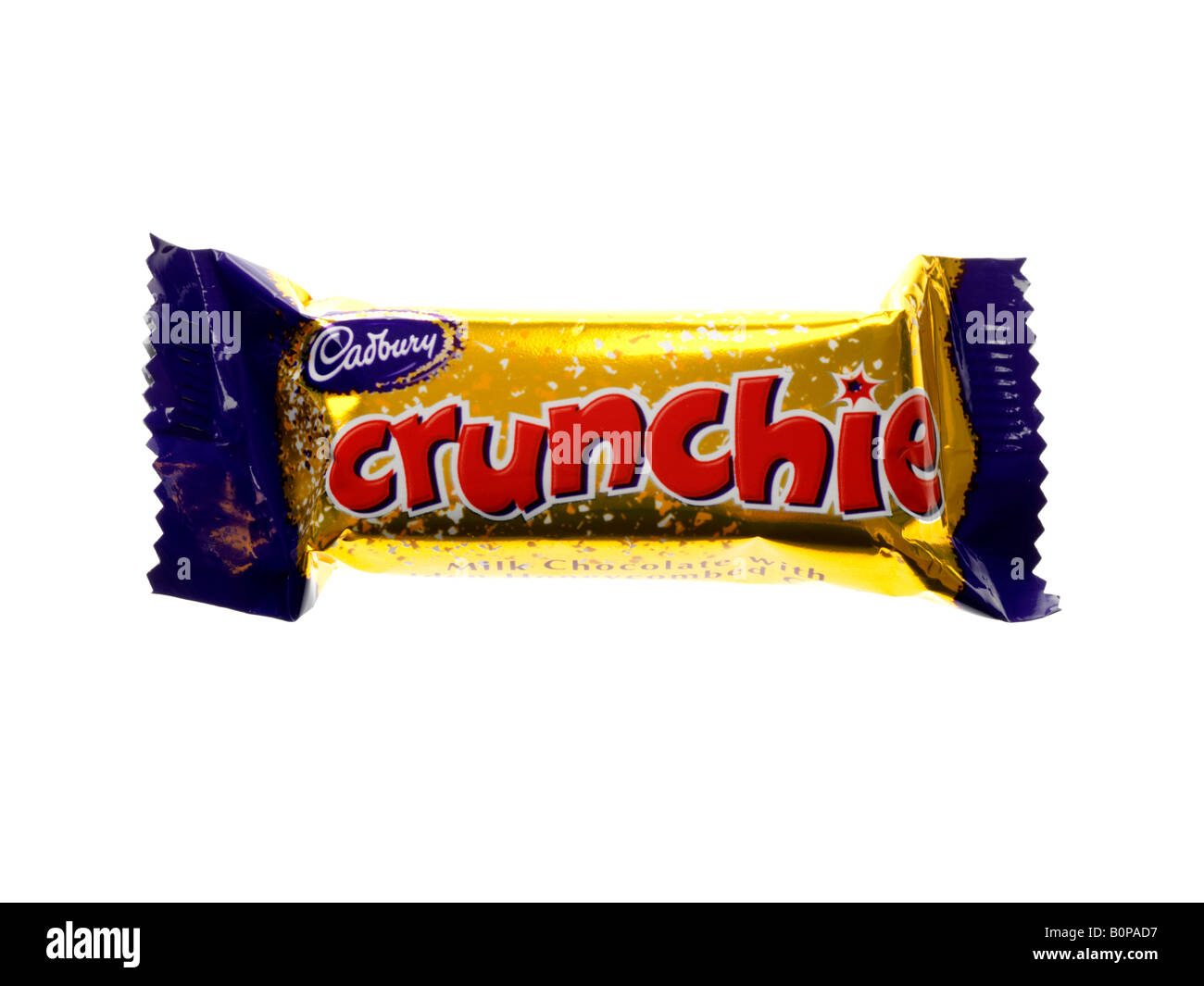 Chocolate Crunchie Bar Stock Photo