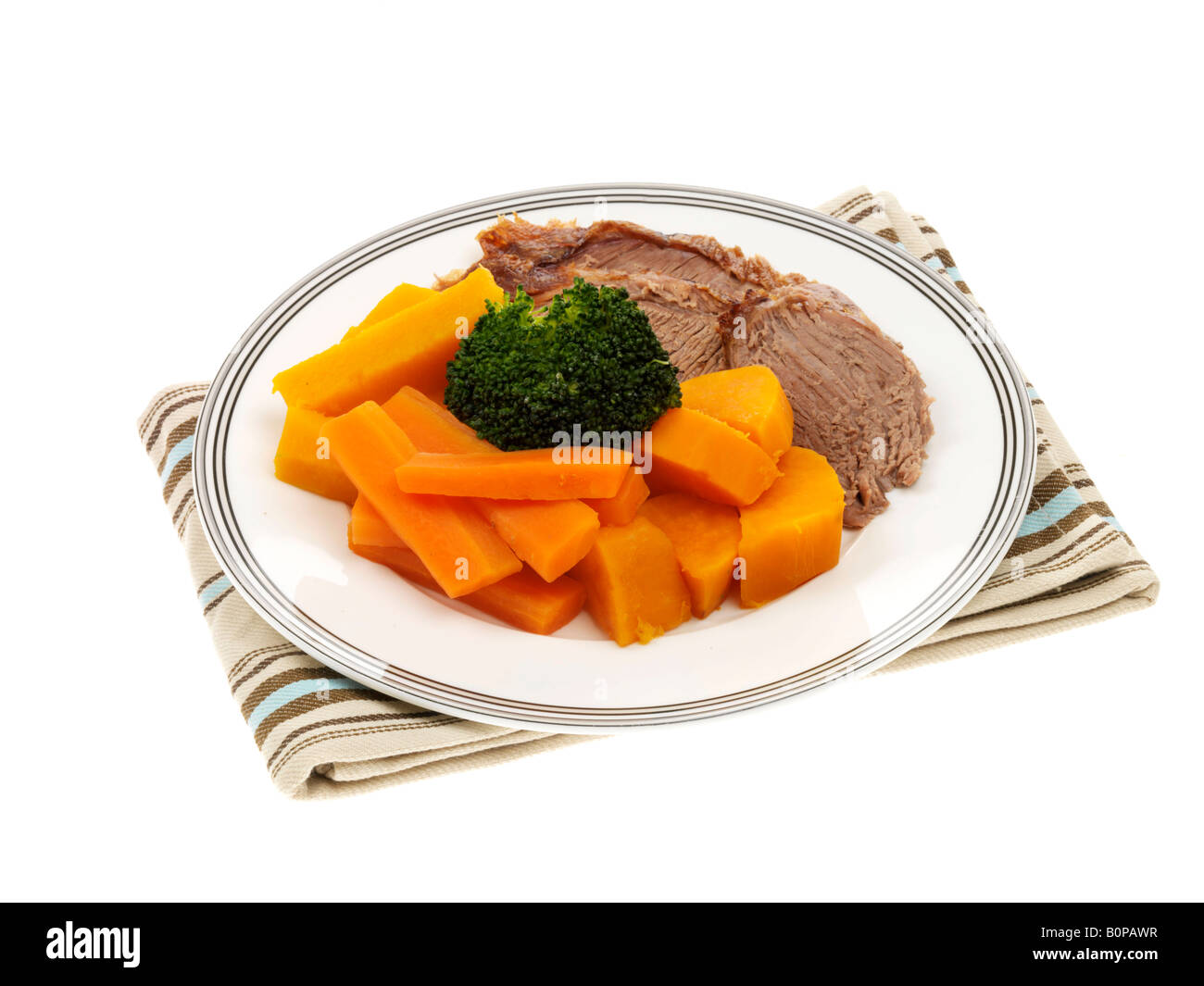 Roast Leg Of Lamb Stock Photo - Alamy