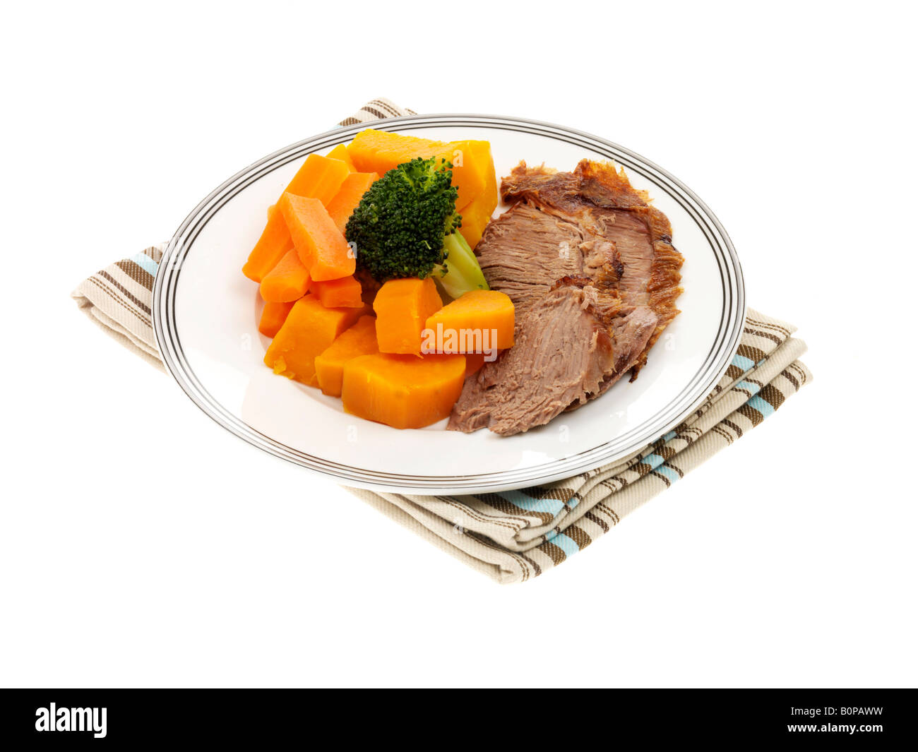 Roast Leg Of Lamb Stock Photo - Alamy