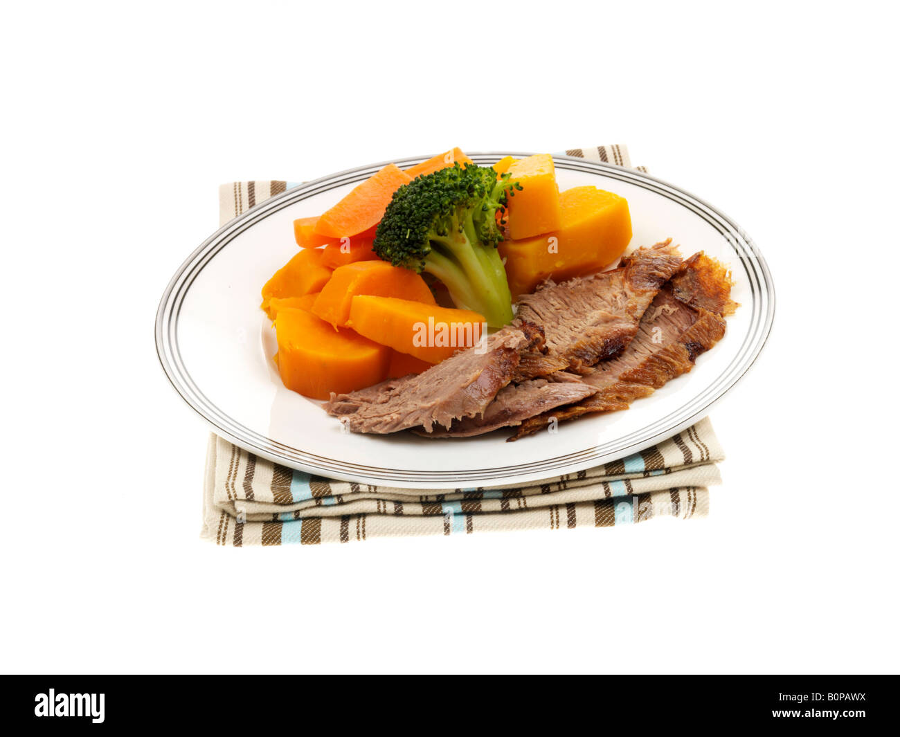 Roast Leg Of Lamb Stock Photo - Alamy