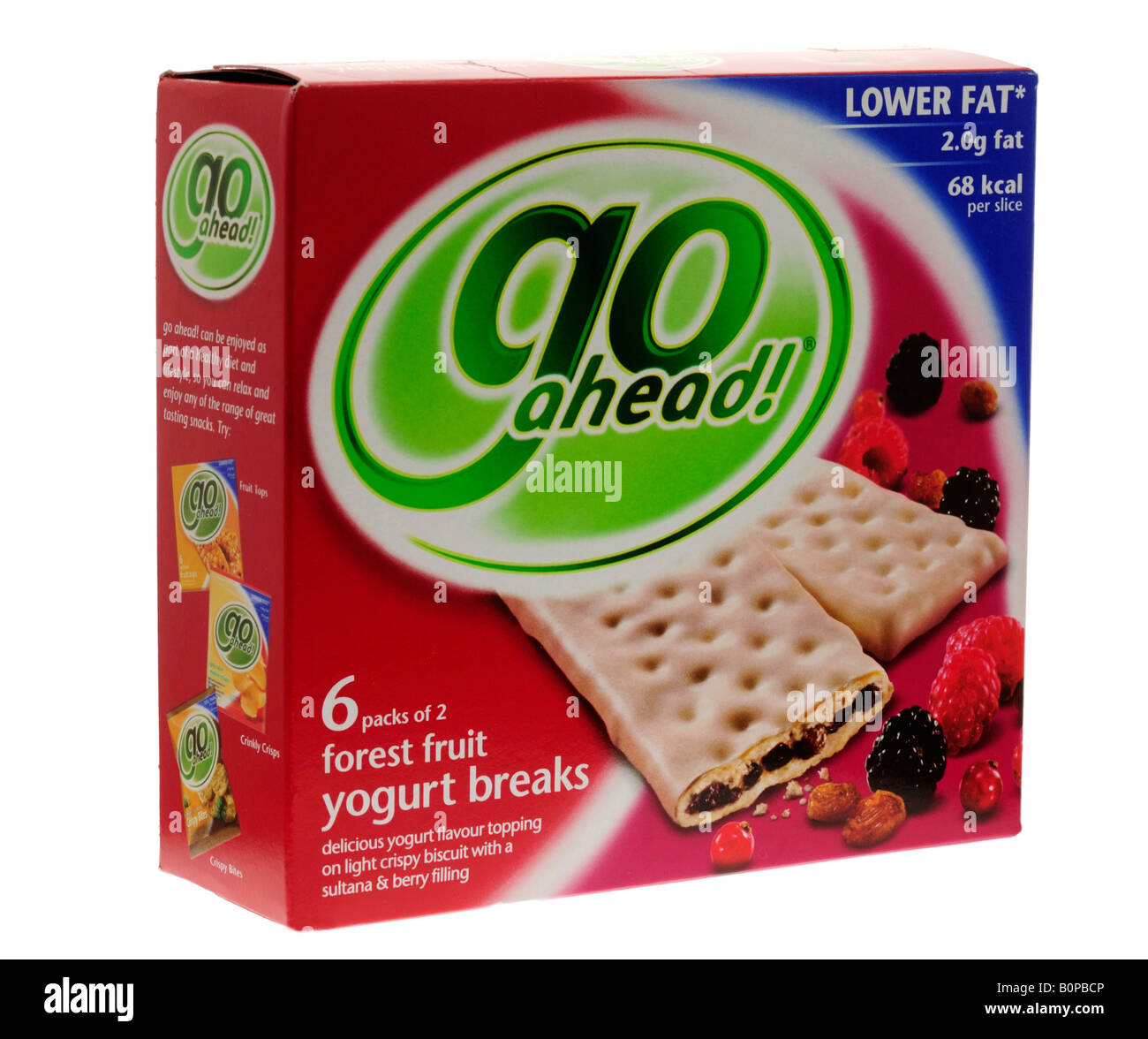 Go Ahead Low Fat Yogurt Biscuits Stock Photo