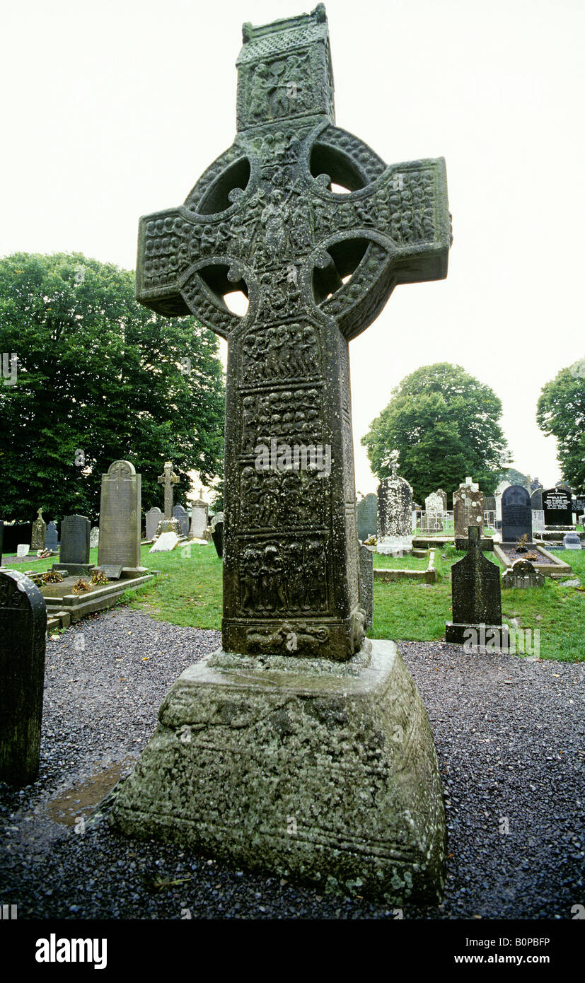 Muiredach's High Cross, Monasterboice, Ireland Stock Photo