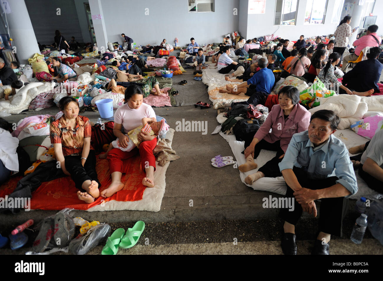 Earthquake in Sichuan, China. 18 May 2008 Stock Photo