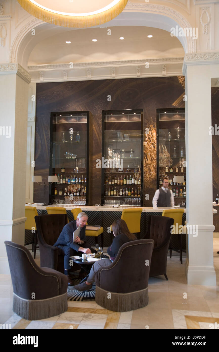 Preparations before the opening night of Gordon Ramsays new restaurant