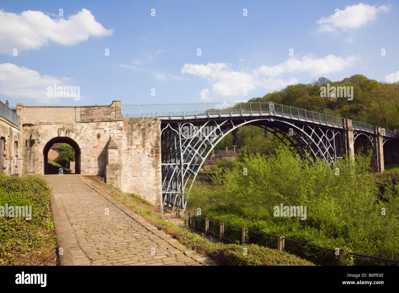 Ironbridge Shropshire England UK May Original Old Iron Bridge Across ...