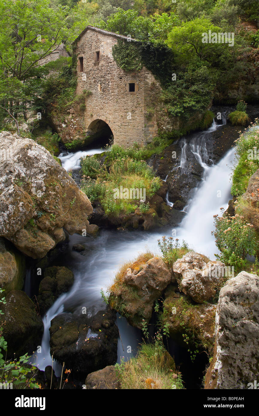 the mill at Foux, in the Gorge de la Vis, Cevenne region of the southern  Massif Central, Languedoc, France Stock Photo - Alamy