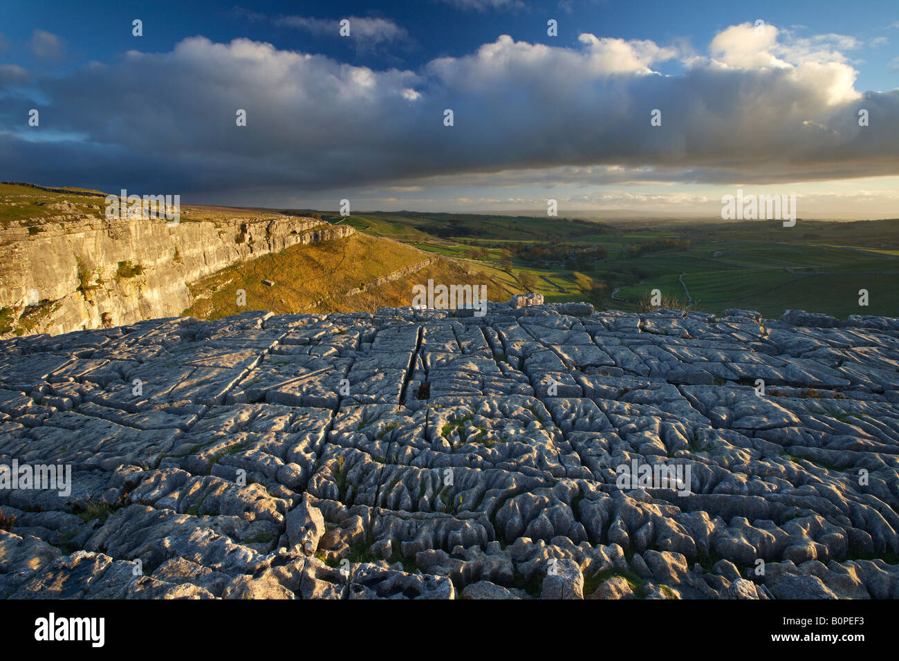 limestone pavement at Malham Cove, Yorkshire Dales National Park