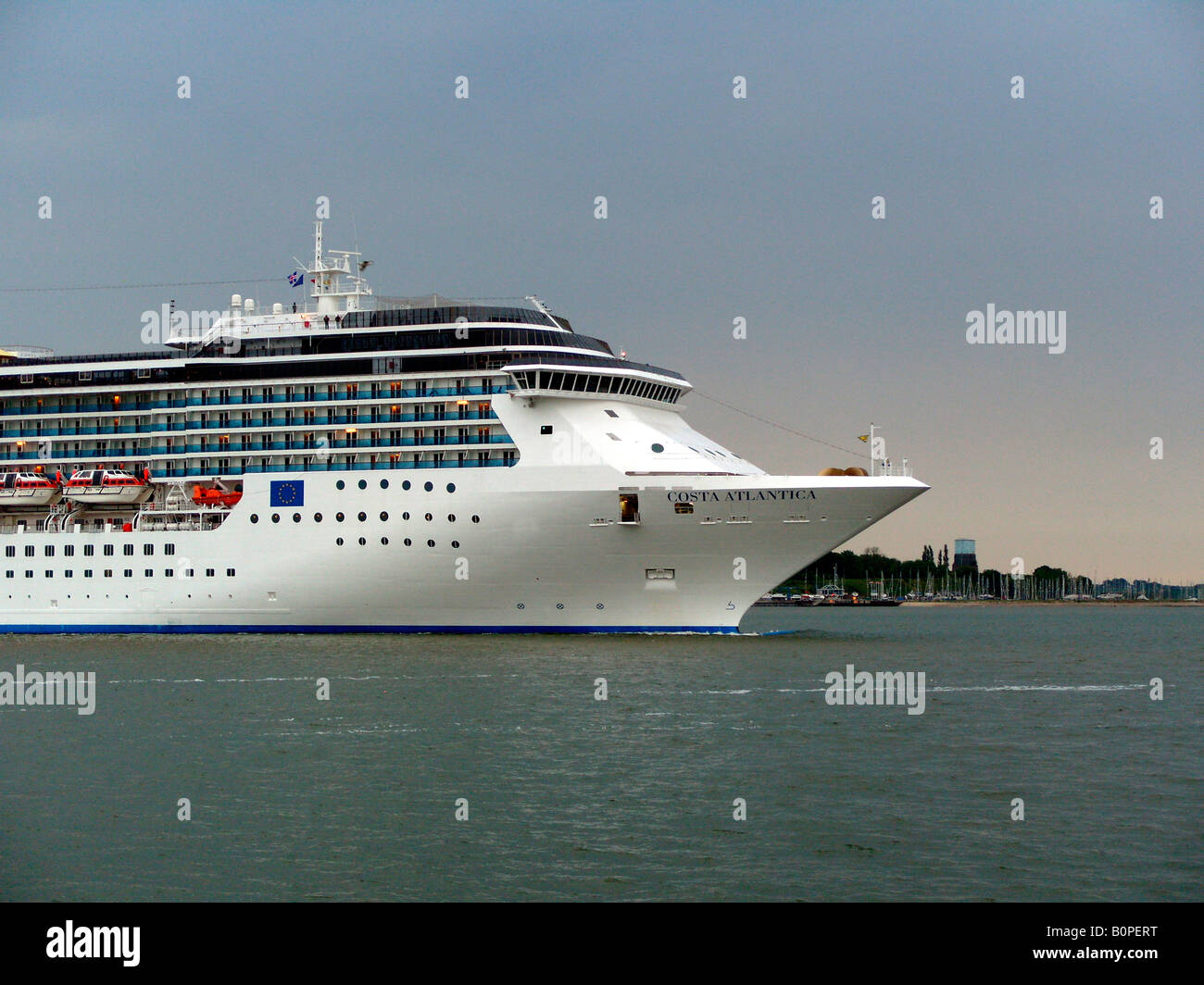 Costa Atlantica passenger boat leaving Harwich Stock Photo Alamy