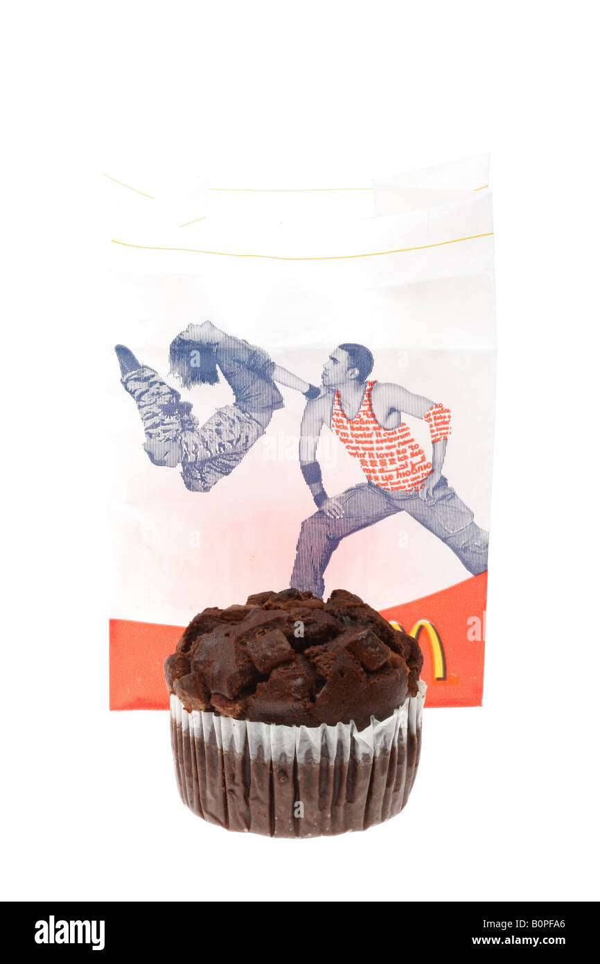 Chocolate Muffin Cake Stock Photo - Alamy