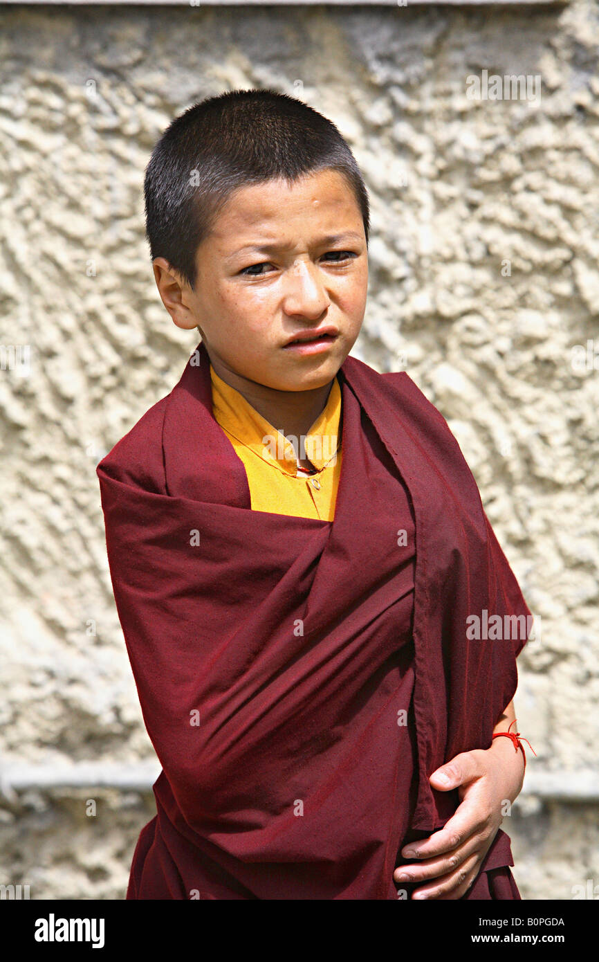 A young Lama at Leh Ladakh, India Stock Photo - Alamy