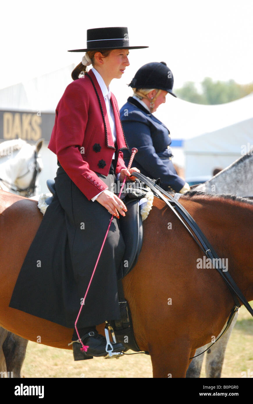 Spanish riders, Royal Windsor Horse Show, Home Park, Windsor, Berkshire, England, United Kingdom Stock Photo