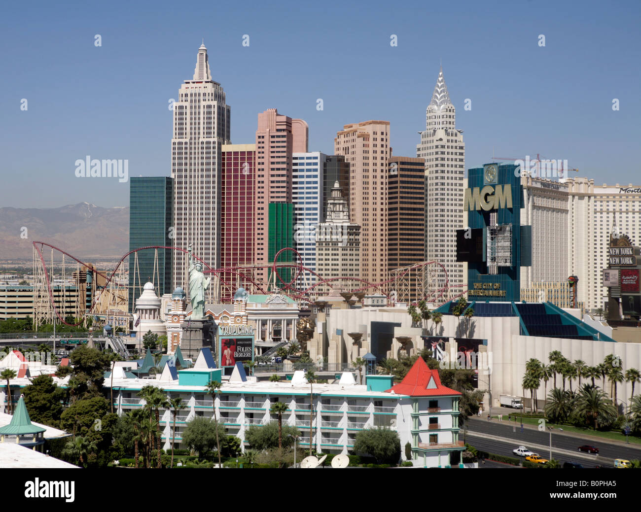 New York New York casino and hotel, Las Vegas, Nevada USA. Stock Photo