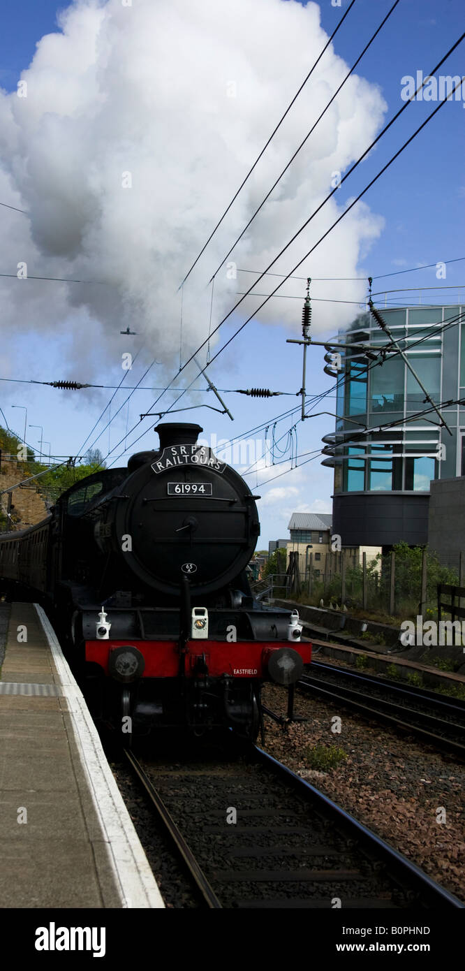 Scottish Preservation Railway society steam engine train Stock Photo