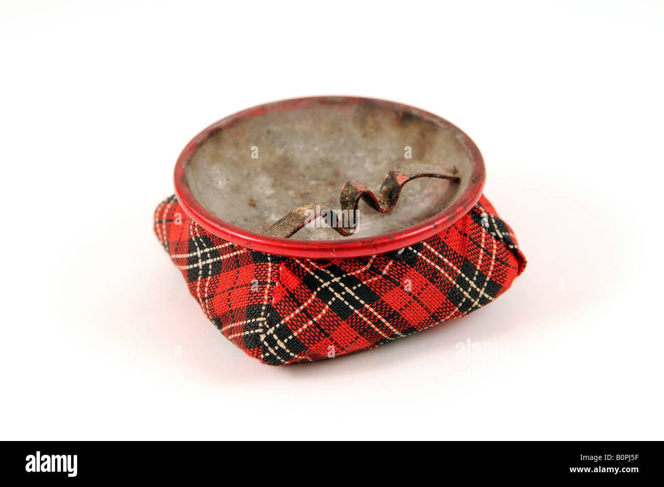 Bean bag ashtray on white background Stock Photo Alamy
