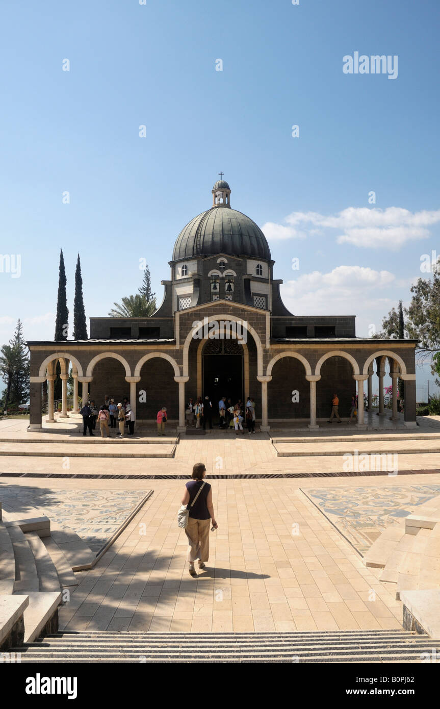 Israel Galilee exterior Church of the Beatitudes Stock Photo Alamy