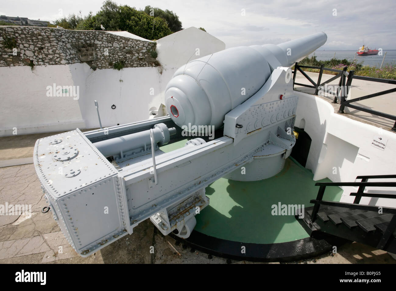 The Napier of Magdala battery and gibraltar s 100 ton gun Stock Photo