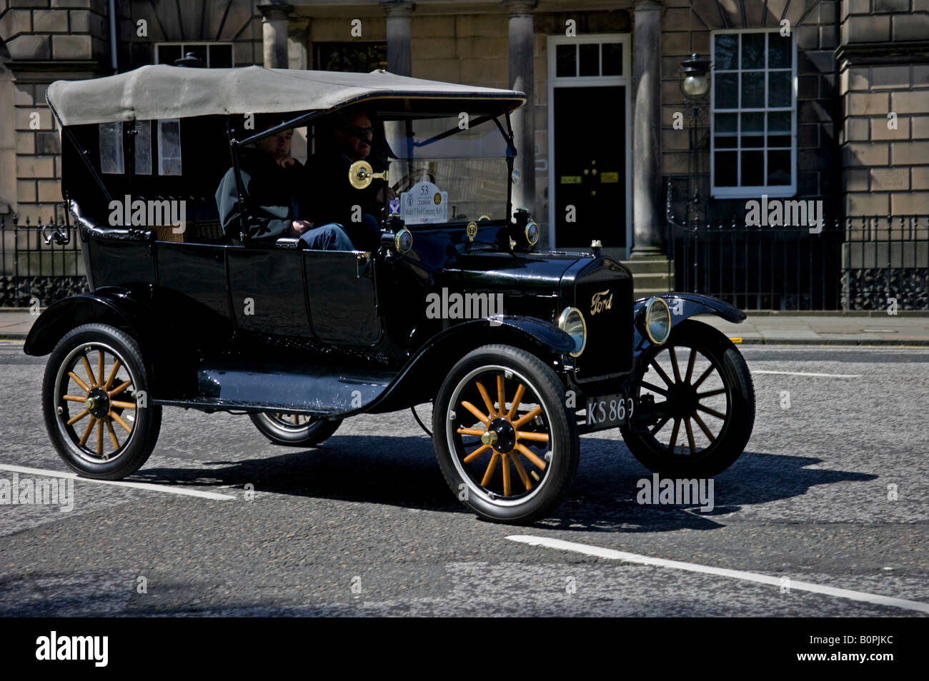 Model T Ford vintage vehicle taking part in Centenary Rally,  Edinburgh, Scotland, UK, Europe Stock Photo