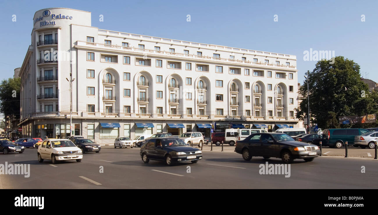 Athenee Palace Hilton Hotel, Bucharest Rumania Stock Photo