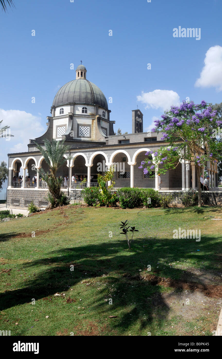 Israel Galilee exterior Church of the Beatitudes Stock Photo Alamy