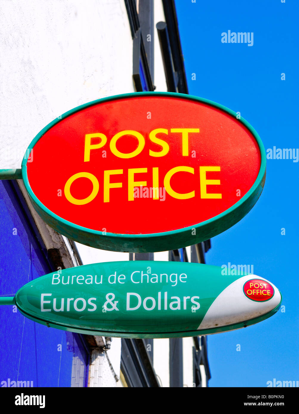 english post office sign Stock Photo