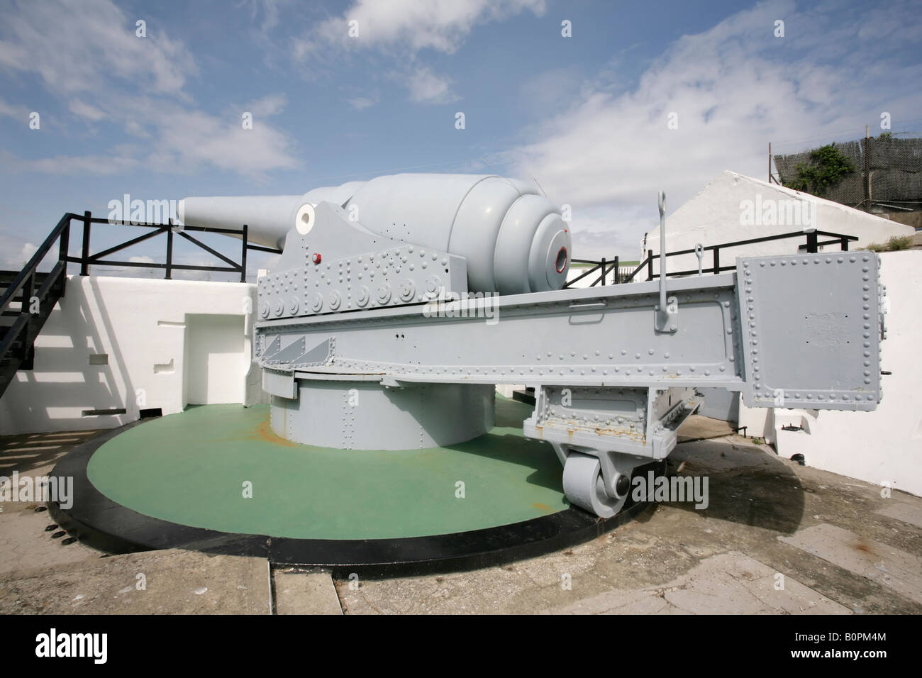 The Napier of Magdala battery and gibraltar s 100 ton gun Stock Photo