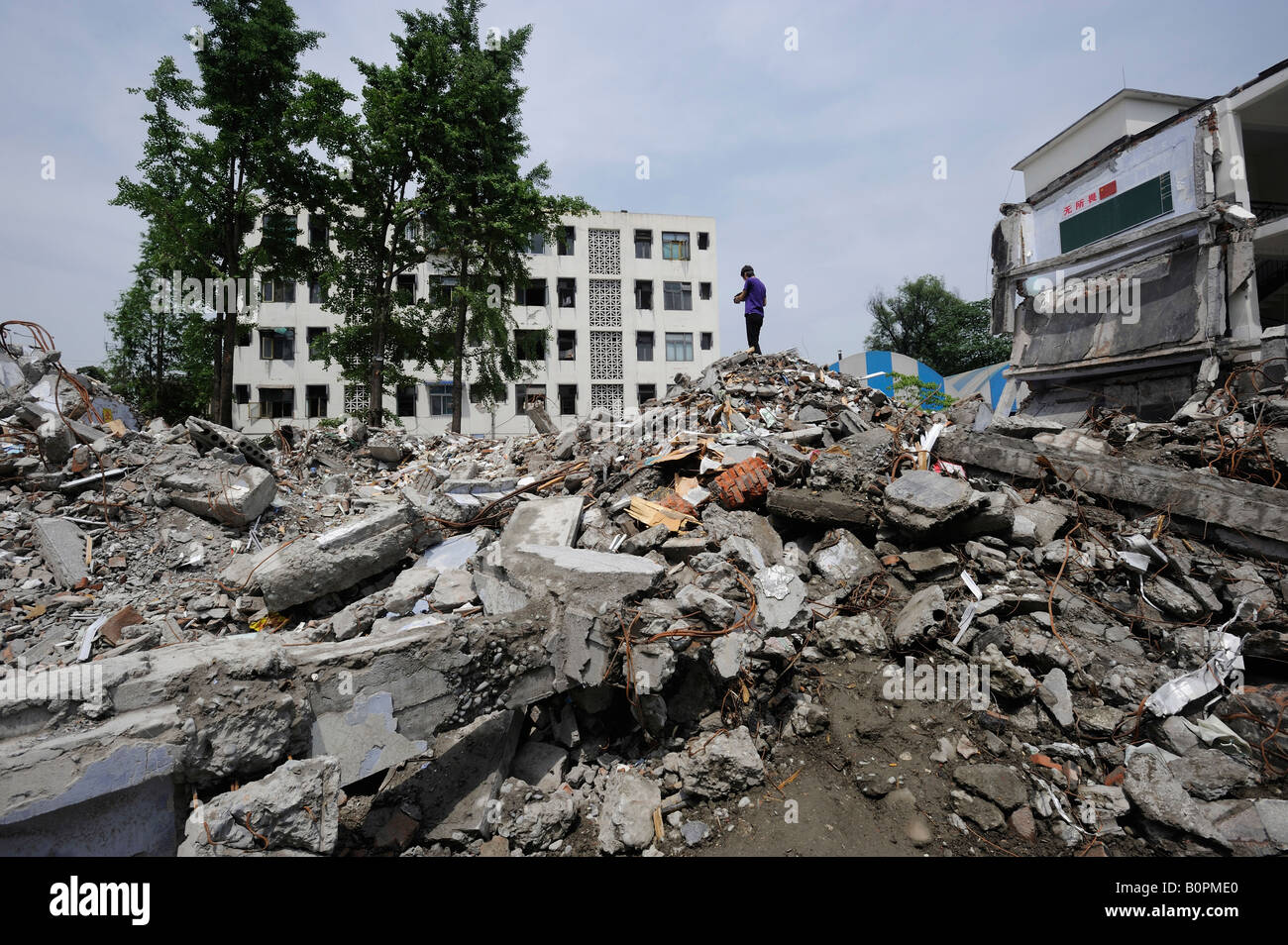 Earthquake in Sichuan, China. 18 May 2008 Stock Photo