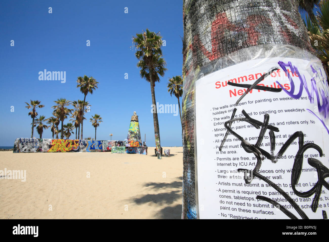 Graffiti in Venice Beach, California Stock Photo - Alamy