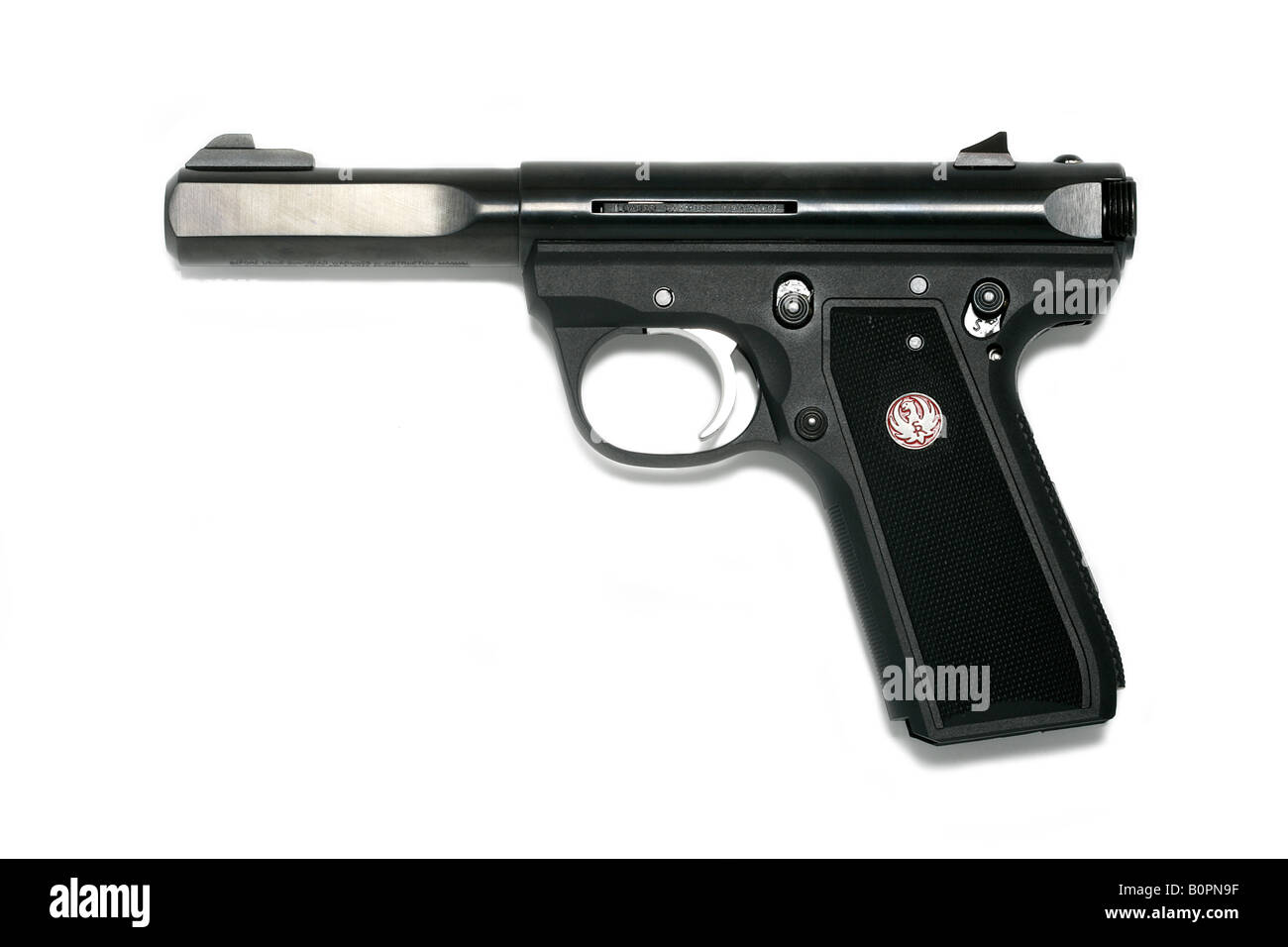 Ruger 22 LR hand gun handgun pistol Stock Photo