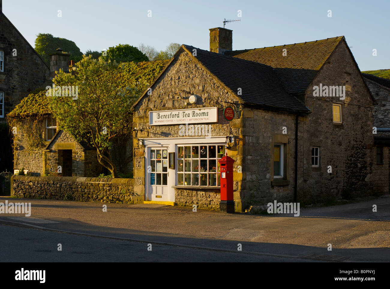 Rural Post Office, Hartington, Peak National Park, Derbyshire, England UK Stock Photo