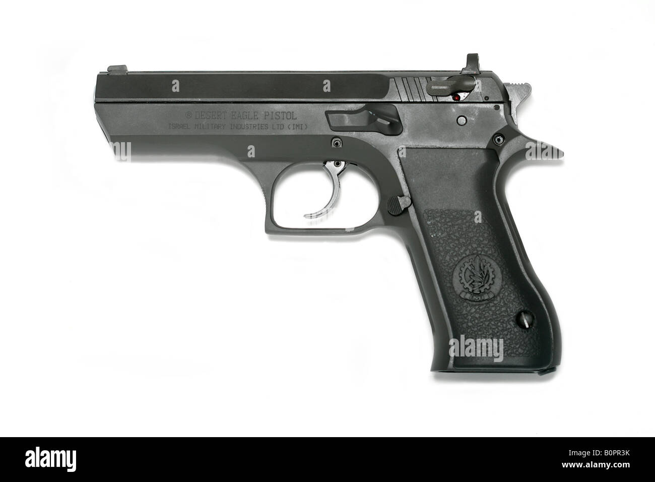 Desert Eagle BABY 9x19 Israel Military Industries Ltd pistol handgun hand gun Stock Photo