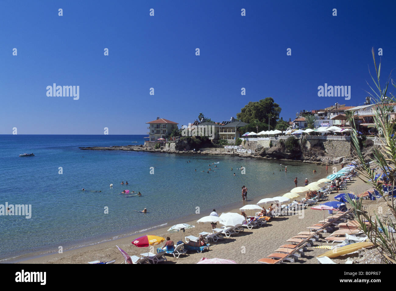 Beach of Side, Turkey Stock Photo - Alamy