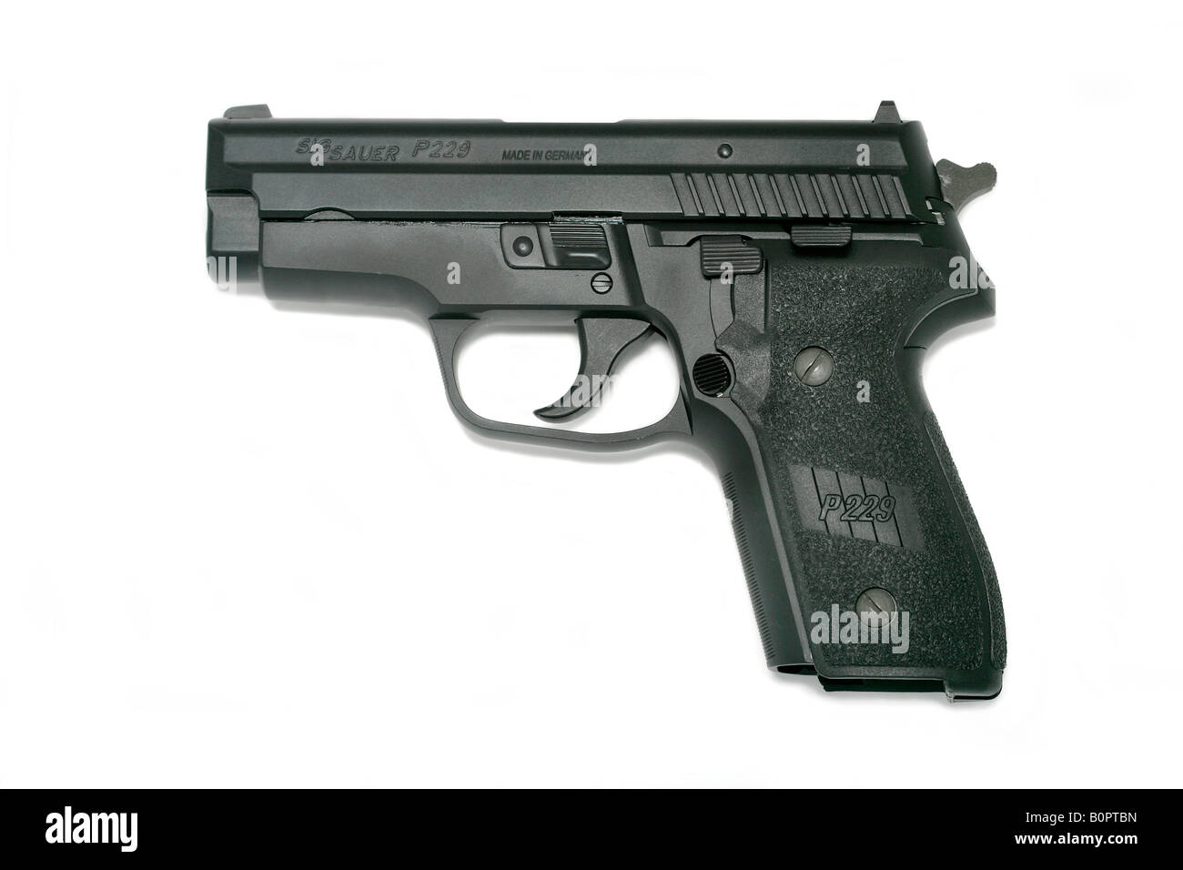 SIG SAUER P 229 9x19 Germany pistol handgun hand gun Stock Photo