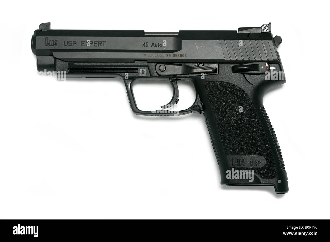 HK USP Expert 45 handgun hand gun pistol Stock Photo