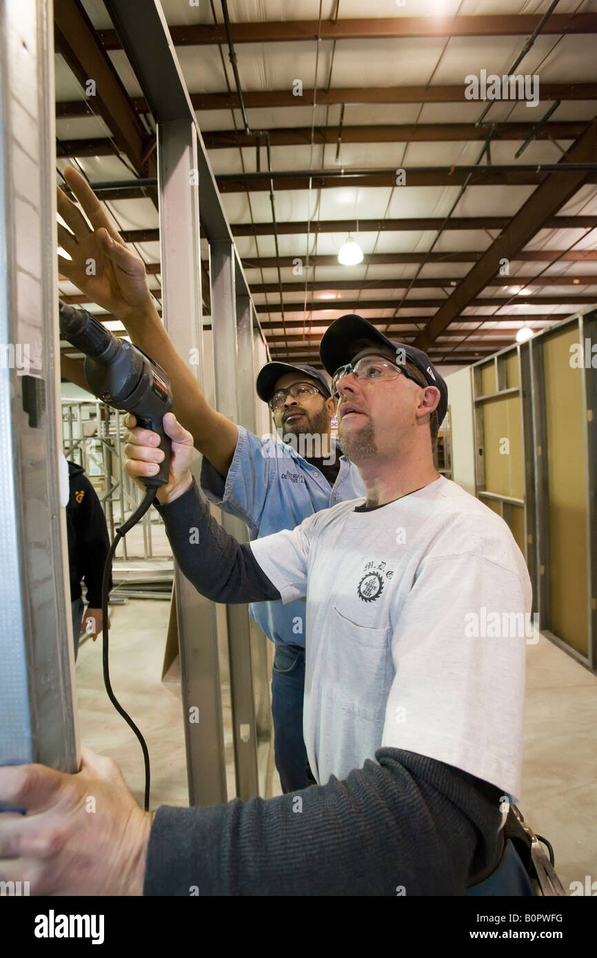 Carpenters Apprentice Training Center Stock Photo