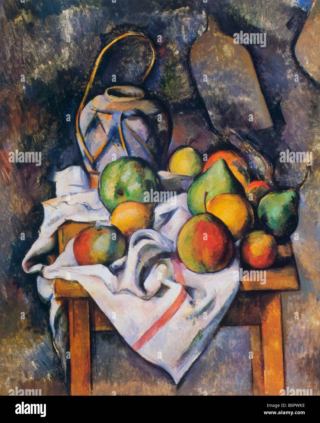 Ginger Jar and Fruit 1895 Paul Cezanne Stock Photo