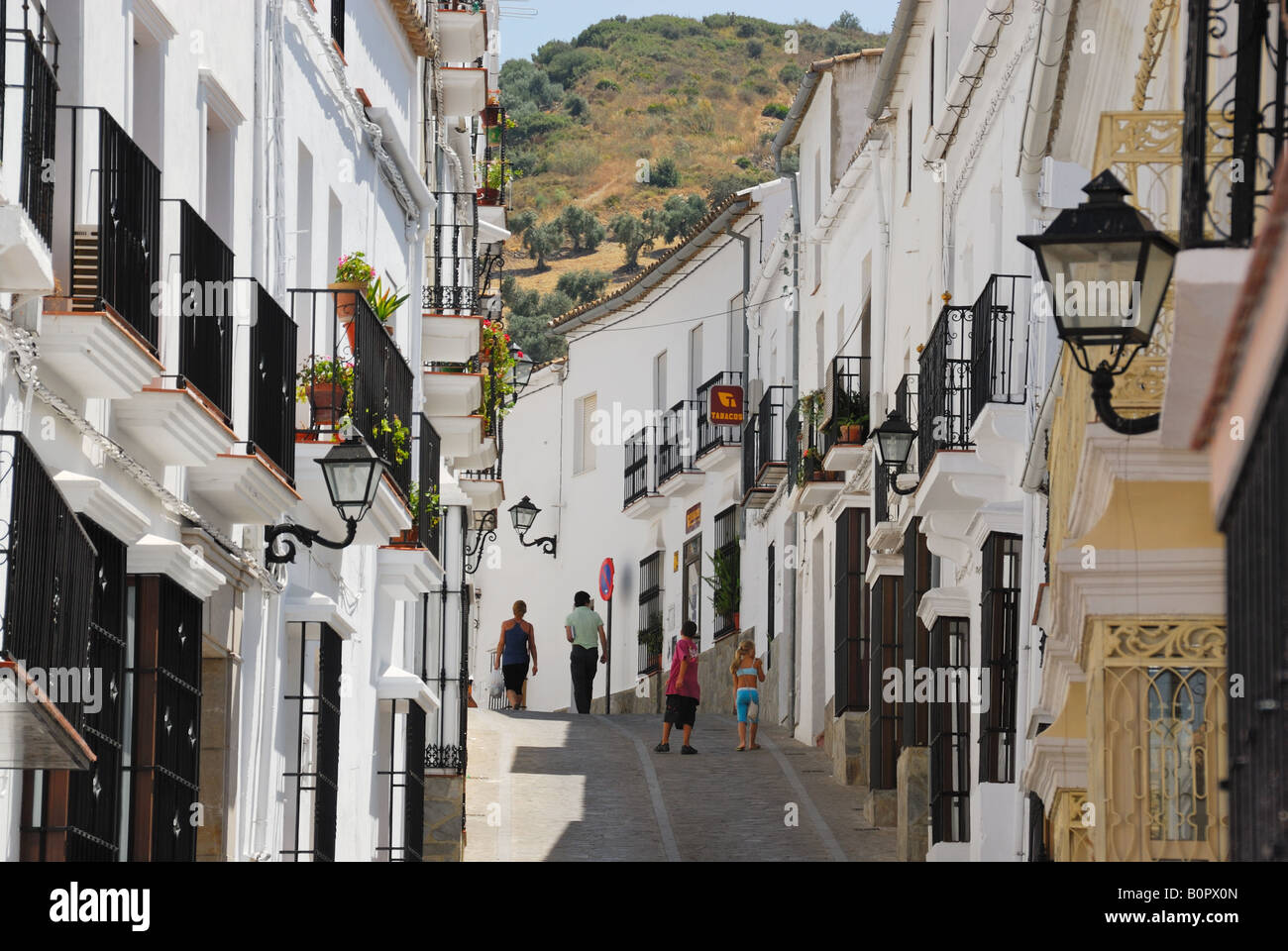 Andalusian white village, Zahara de la Sierra Stock Photo - Alamy