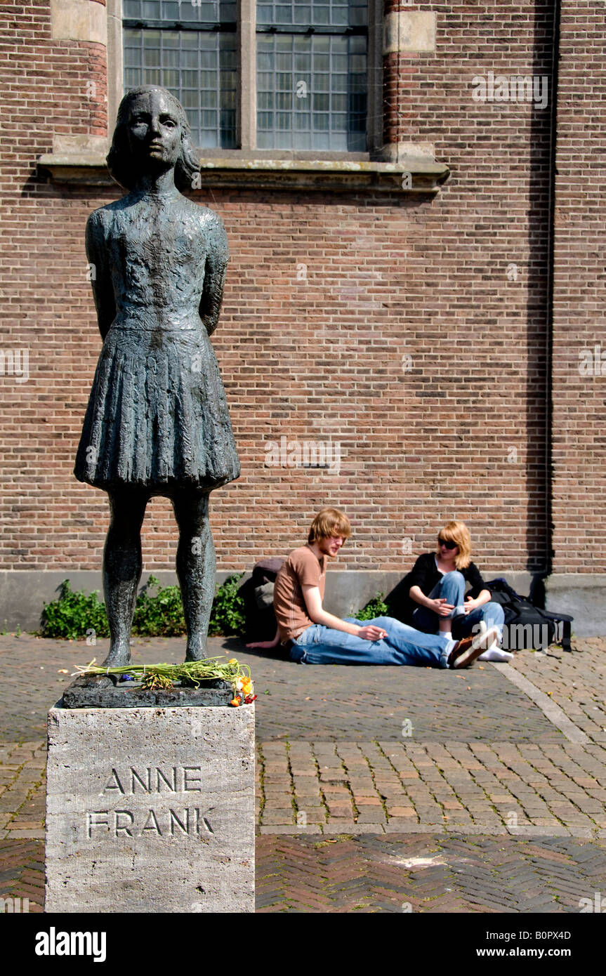 Amsterdam Jew Anne Frank Dutch Jewish girl Nazi Stock Photo