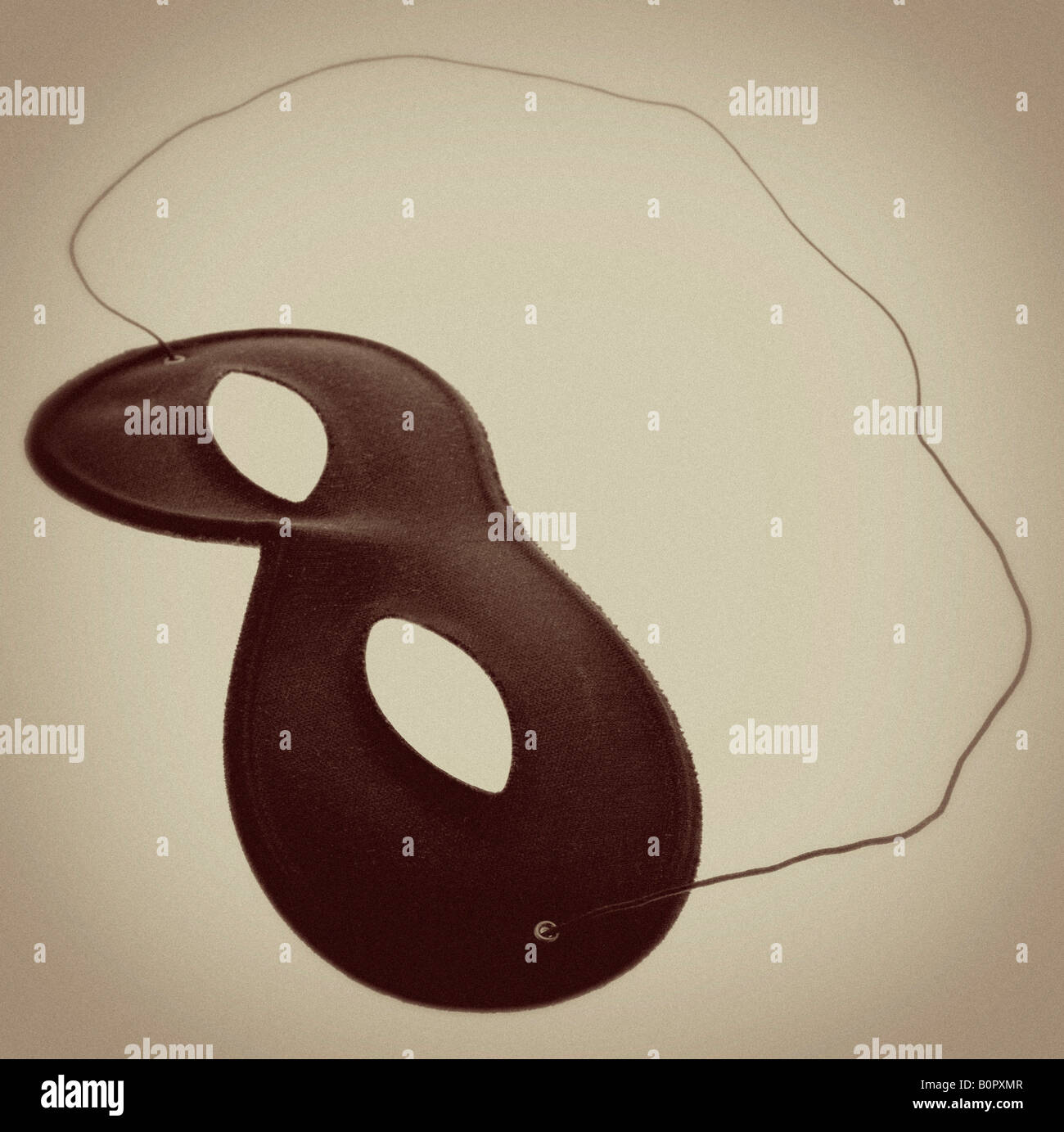 Bandit Black Eye Mask Stock Photo Alamy