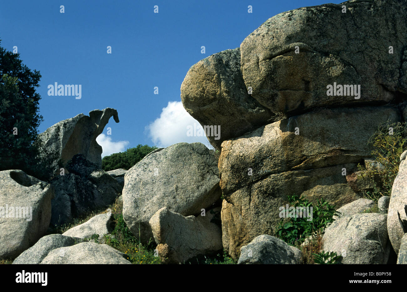 Corse ile de beaute geologie Stock Photo