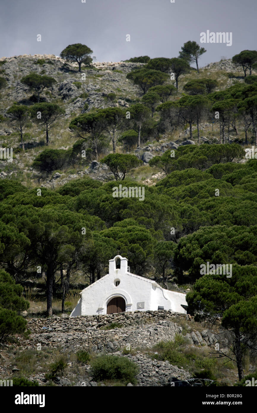Ermita del Calvario or Calvary Hermitage in the Sierra de Mijas above ...