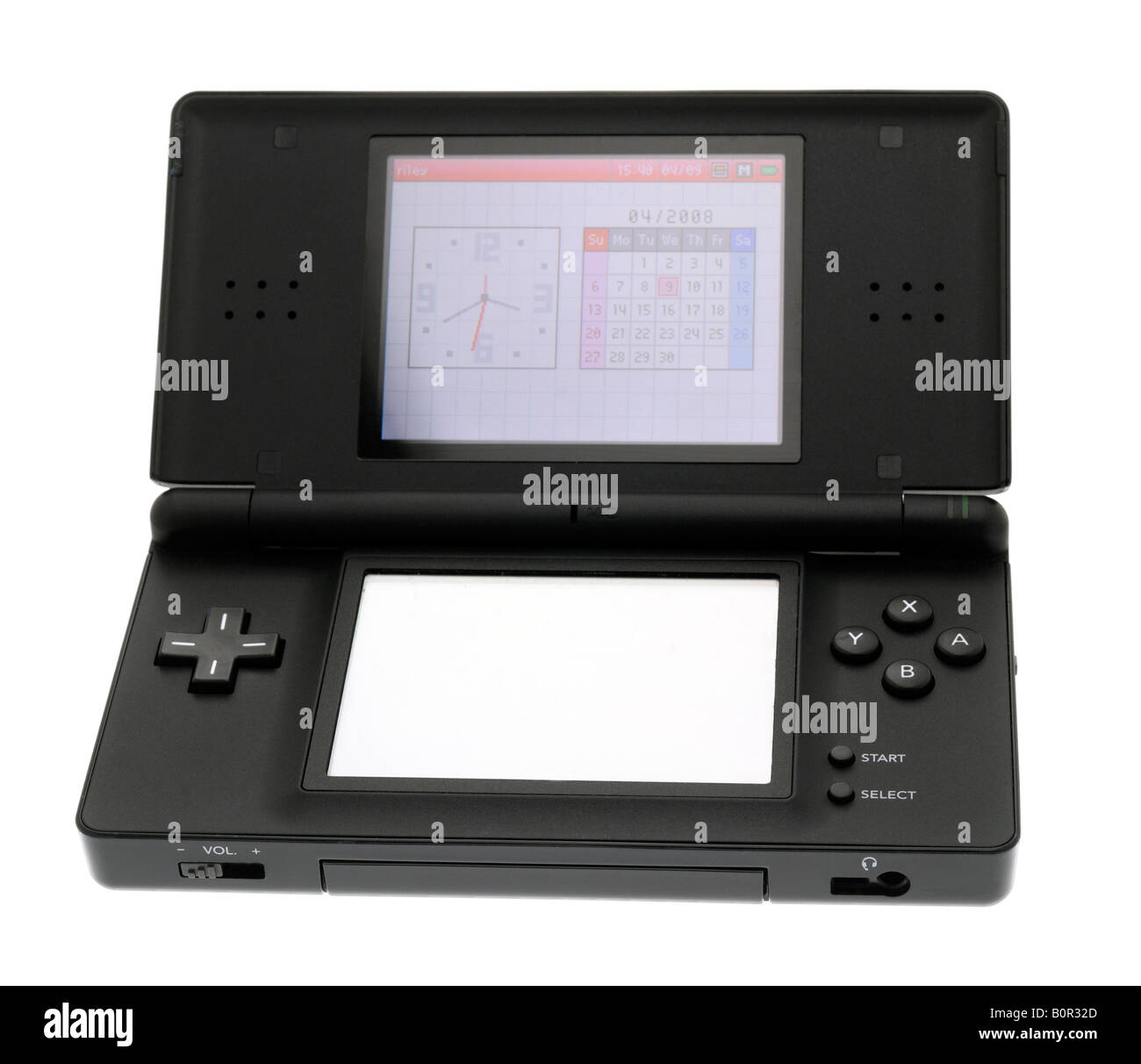 Nintendo DS Lite Portable Games Console Stock Photo