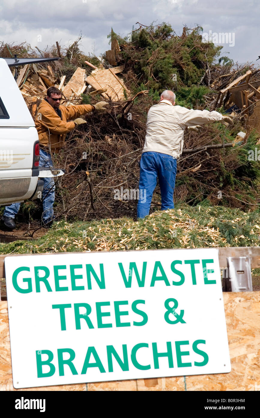 Green waste recyclable materials at the Ada County Landfill in Boise