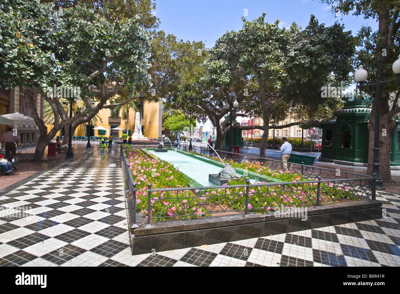 Plaza Hurtado de Mendoza Grand Canary Stock Photo